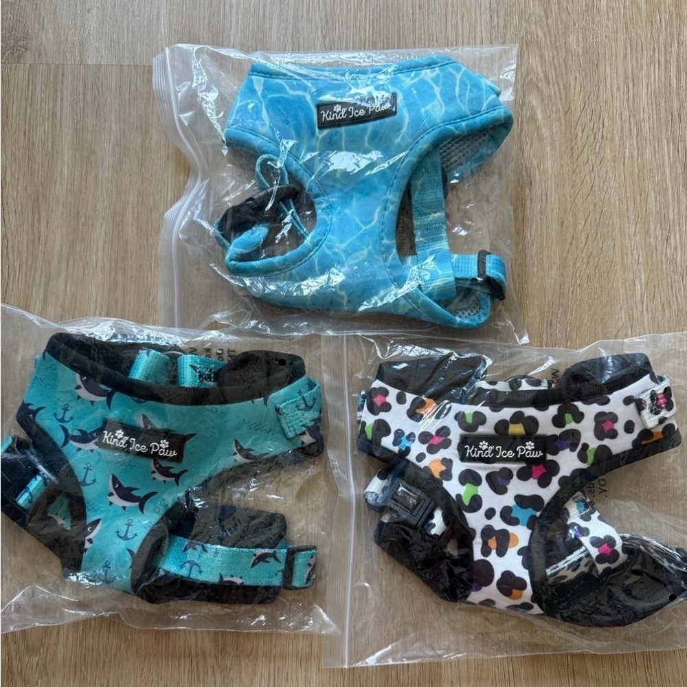 💸Value Pack - 3 Brand New Dog Harnesses - Colorful Patterned Set - Size S